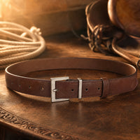 Bastrop Full-Grain Leather Belt in Dark Brown