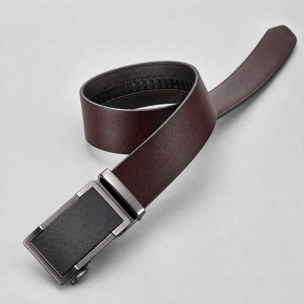 Bowie Full-Grain Leather Belt in Brown