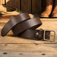 Brownfield Full-Grain Leather Belt in Brown