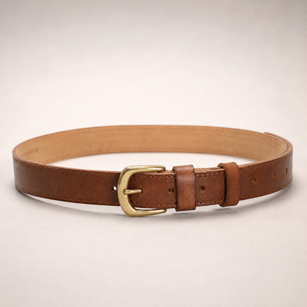 Dalhart Slim Full-Grain Leather Belt in Brown