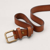 Fayette Heavy-Duty Full-Grain Leather Belt in Brown