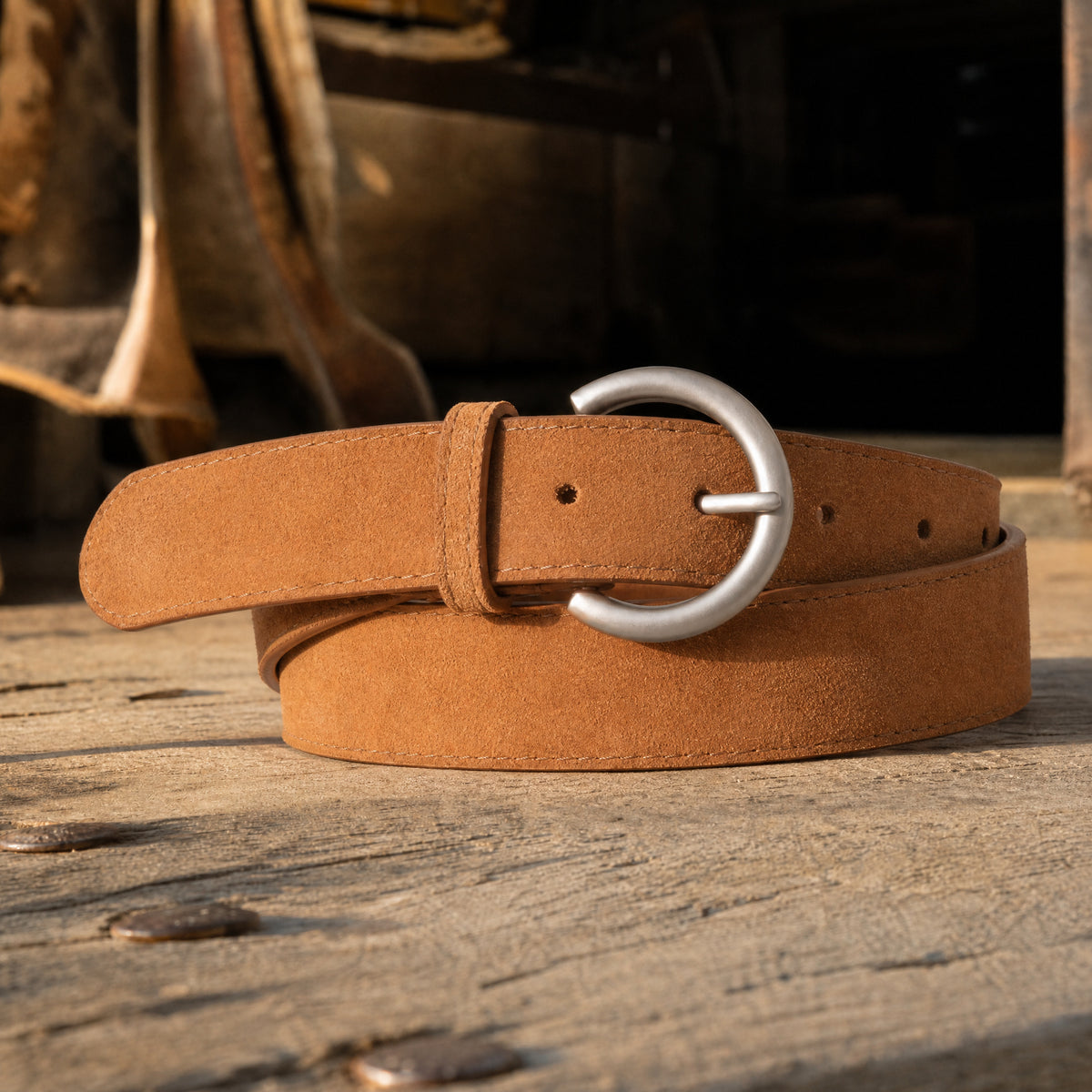 Fulton Full-Grain Leather Belt in Tan