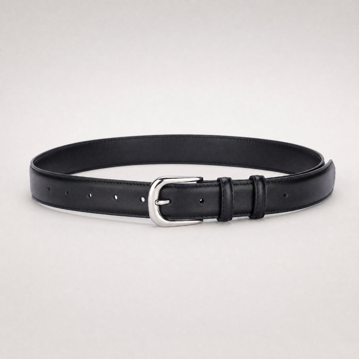 Granger Full-Grain Leather Belt in Black