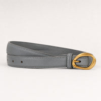 Scurry Full-Grain Leather Belt in Gray