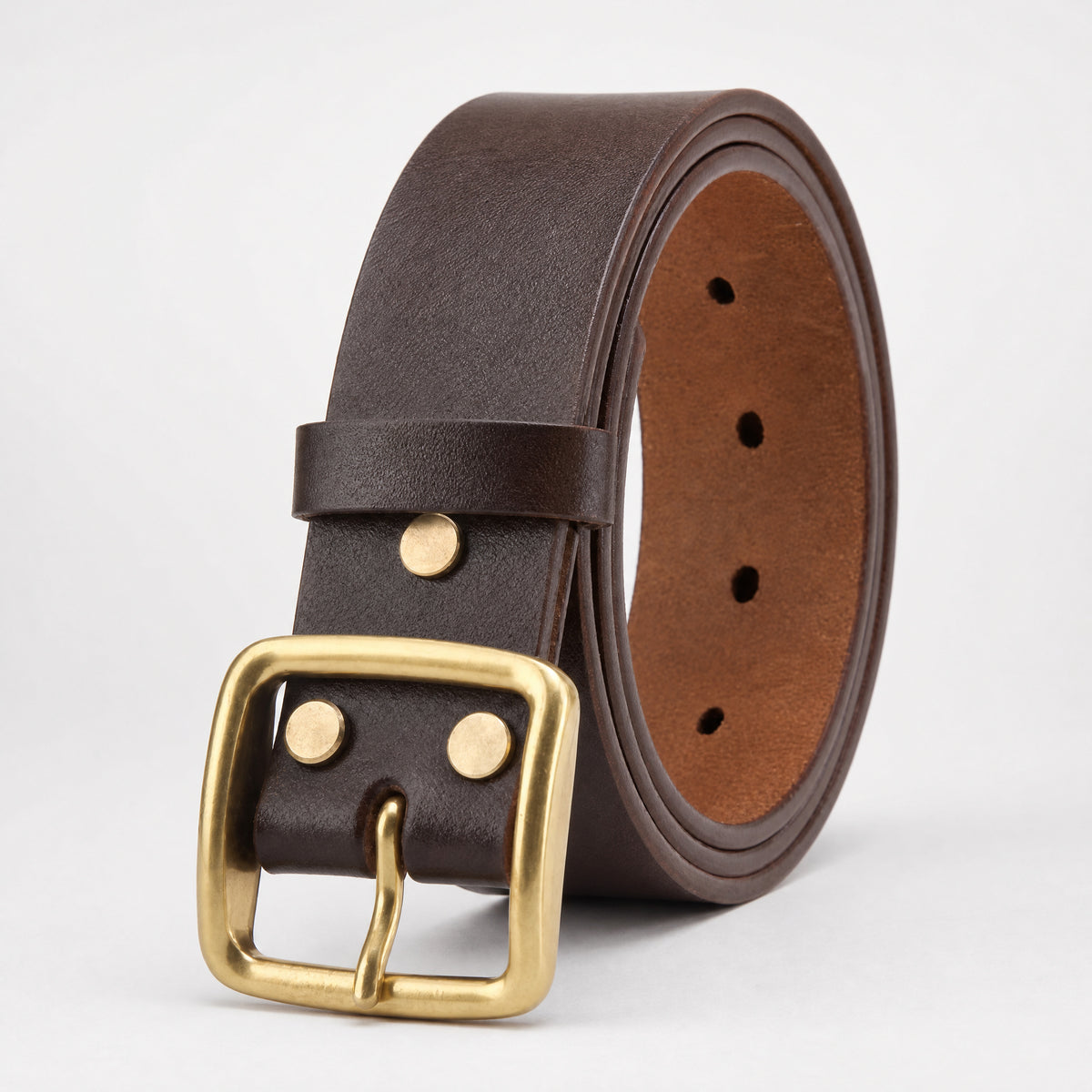 Utopia Full-Grain Leather Belt in Brown