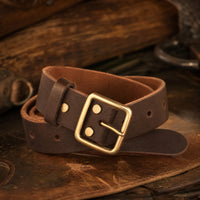 Vanderpool Full-Grain Leather Belt in Brown